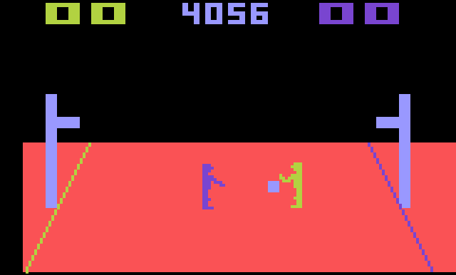 videojuego de 1988 (Basketball - Atari)