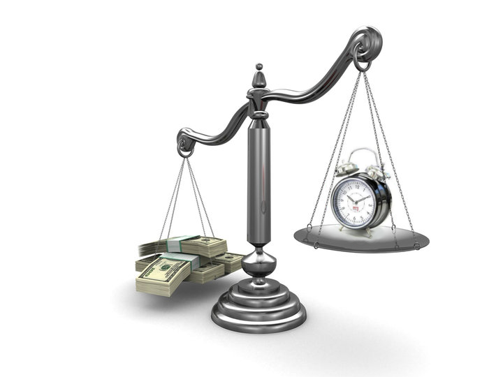 balanza dinero vs tiempo